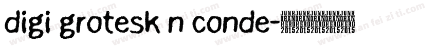 digi grotesk n conde字体转换